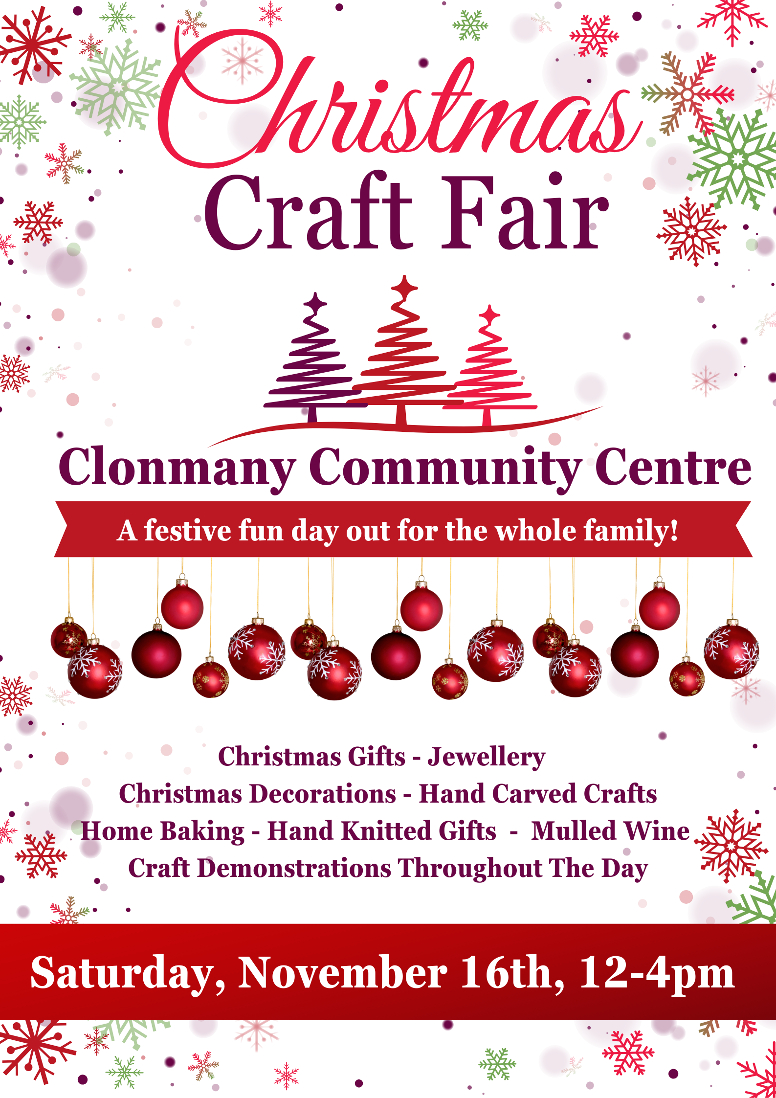 Clonmany Community Centre Craft Fairs