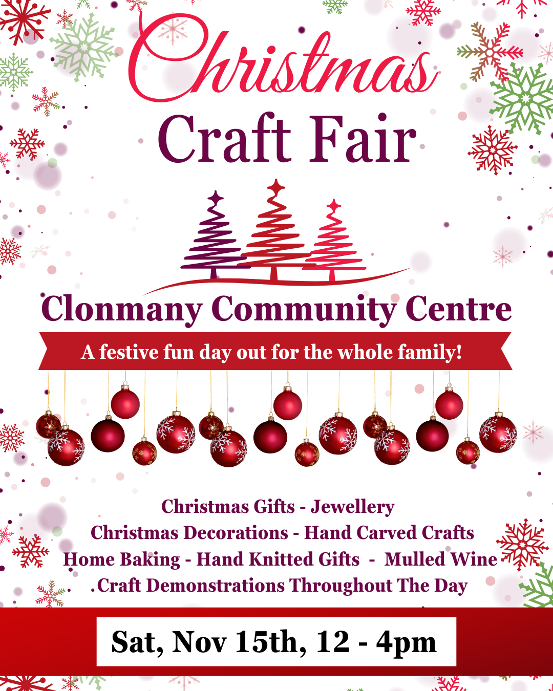Clonmany Community Centre Craft Fairs